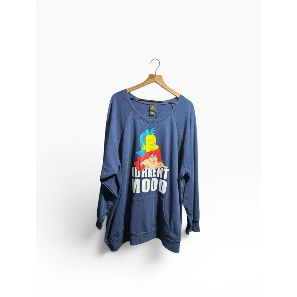 Torrid Little Mermaid Ariel Disney Sweatshirt Women's 4X Current Mood Nope